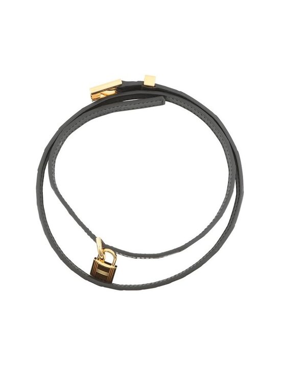 Hermes Belt Black Gold Porosus Matt 75 main image 9